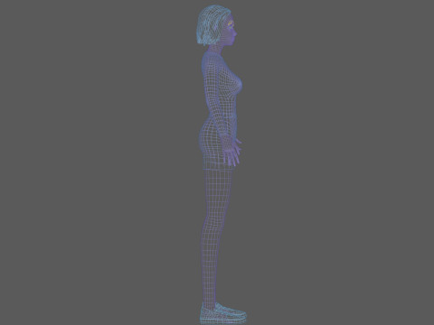 Low poly woman V27918 3Dモデル