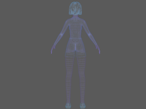 Low poly woman V27918 3Dモデル