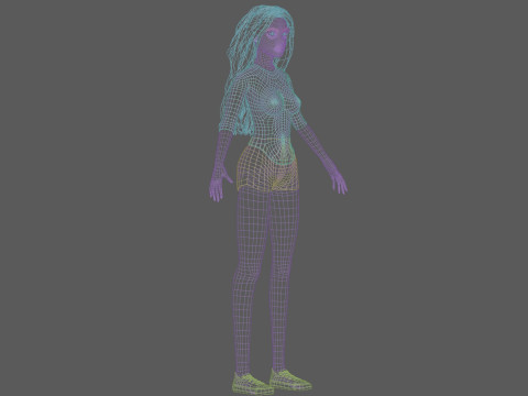 Pretty sweet woman V32116 Model 3D