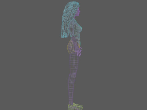 Pretty sweet woman V32116 Model 3D
