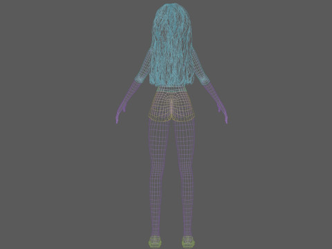 Pretty sweet woman V32116 Model 3D