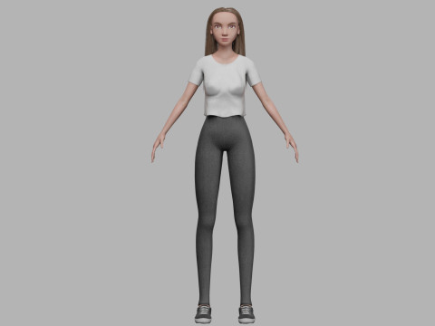 Pretty young woman V31506 3D मॉडल
