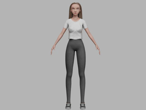Pretty young woman V31506 3D Model