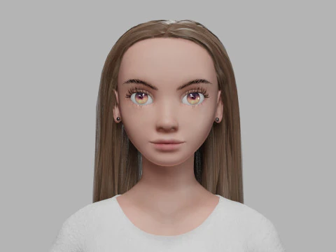 Pretty young woman V31506 3D Model