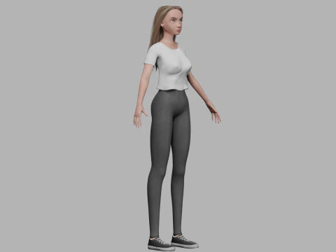 Pretty young woman V31506 3D Model