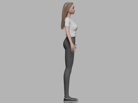 Pretty young woman V31506 3D मॉडल