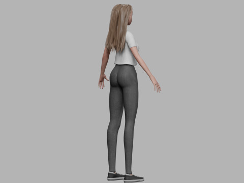 Pretty young woman V31506 3D मॉडल