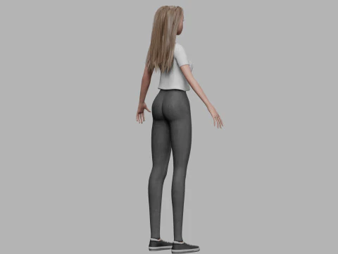 Pretty young woman V31506 3D Model