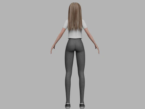 Pretty young woman V31506 3D Model