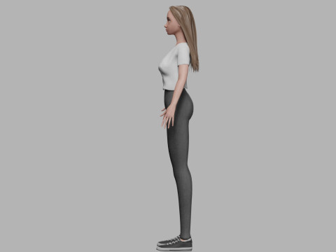 Pretty young woman V31506 3D मॉडल