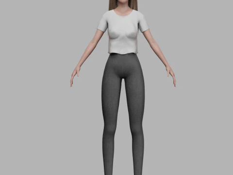 Pretty young woman V31506 3D Model
