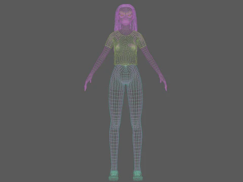 Pretty young woman V31506 3D Model