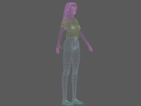 Pretty young woman V31506 3D Model