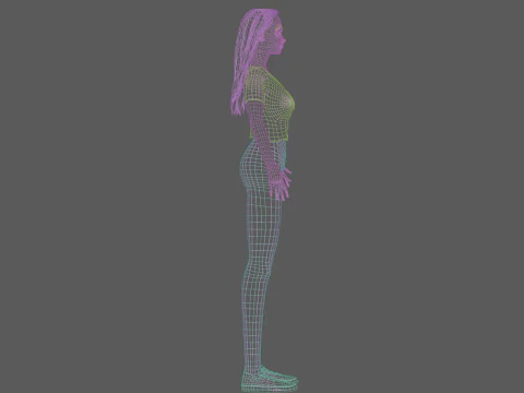 Pretty young woman V31506 3D Model