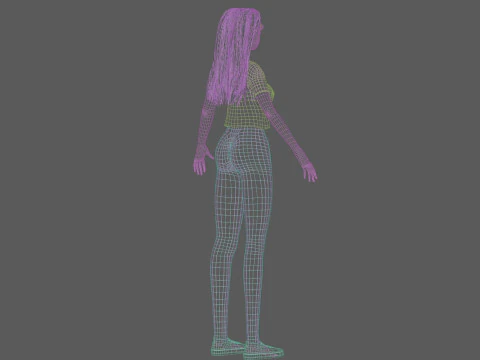 Pretty young woman V31506 3D Model