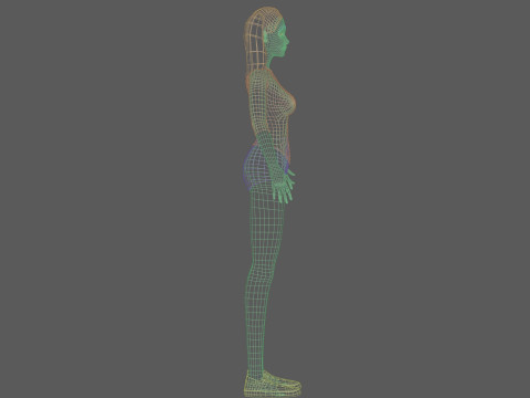 Stylized young woman V20737 Modèle 3D