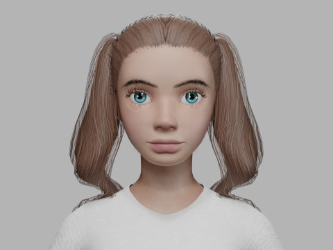 Sweet basic woman V24093 3D Model