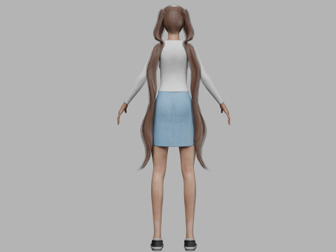 Sweet basic woman V24093 3D Model