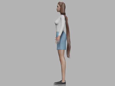Sweet basic woman V24093 3D Model
