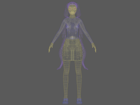 Sweet basic woman V24093 3D Model