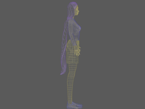 Sweet basic woman V24093 3D Model