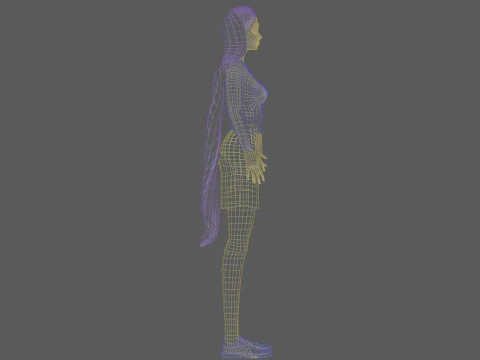 Sweet basic woman V24093 3D Model