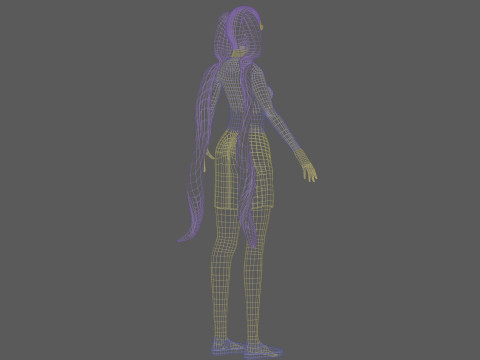 Sweet basic woman V24093 3D Model