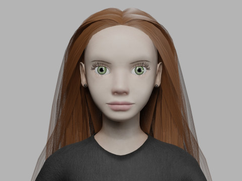 Sweet pretty woman V30344 3D Model