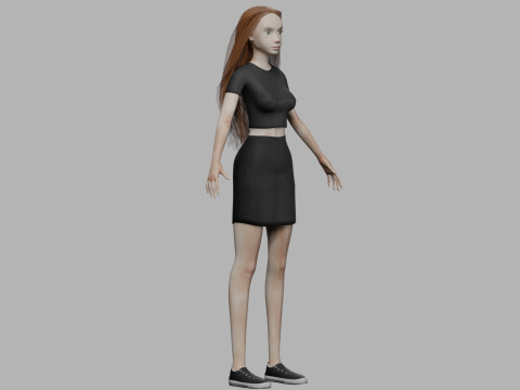 Sweet pretty woman V30344 3D Model