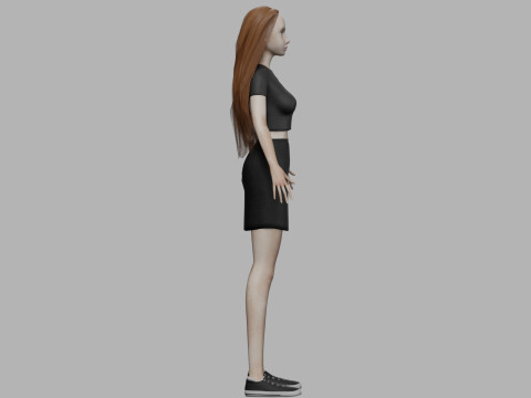 Sweet pretty woman V30344 3D Model
