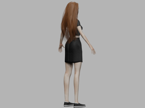 Sweet pretty woman V30344 3D Model