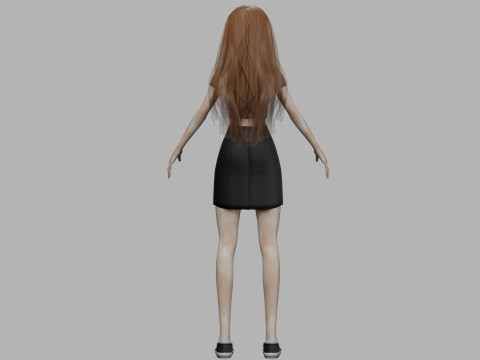 Sweet pretty woman V30344 3D Model