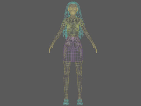 Sweet pretty woman V30344 3D Model
