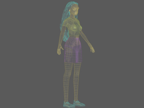 Sweet pretty woman V30344 3D Model