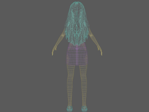 Sweet pretty woman V30344 3D Model