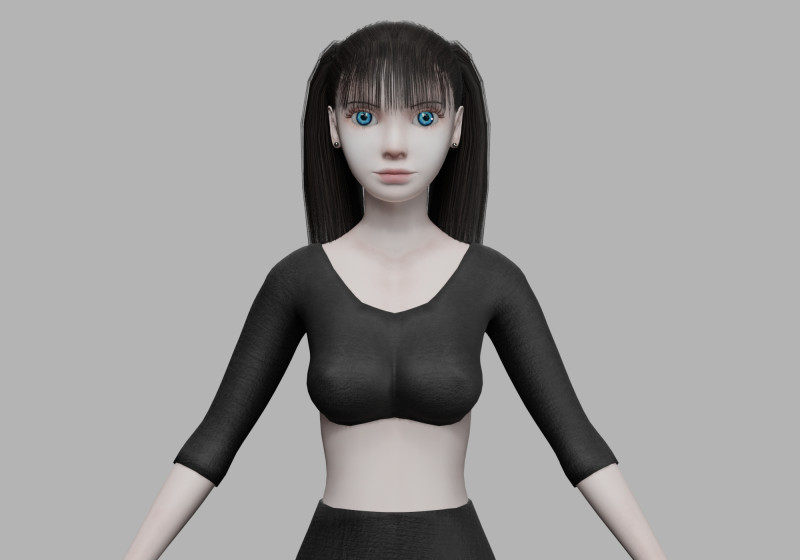 Sweet young woman V21759 3Dモデル .c4d .max .obj .3ds .fbx .stl .blend 