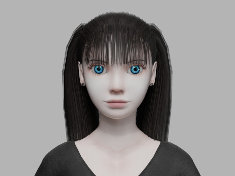 Sweet young woman V21759 3Dモデル