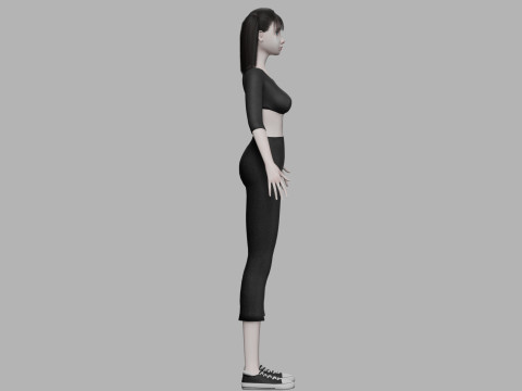 Sweet young woman V21759 3Dモデル