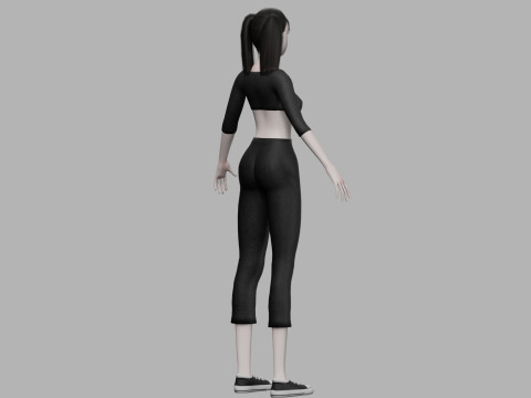 Sweet young woman V21759 3Dモデル