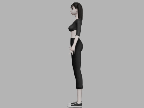Sweet young woman V21759 3Dモデル