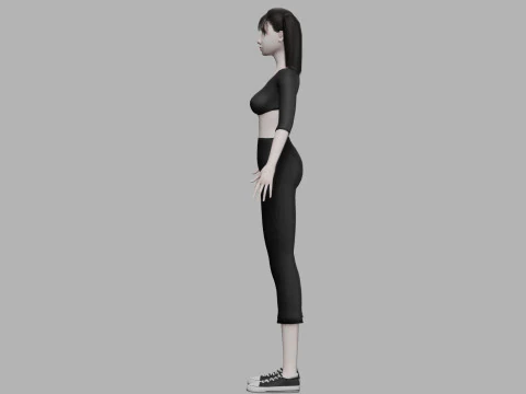 Sweet young woman V21759 3D Model