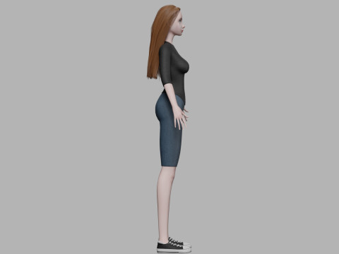 Young beautiful woman V29103 3D Model