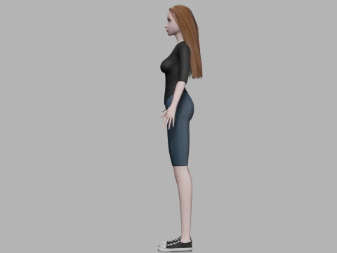 Young beautiful woman V29103 3D Model