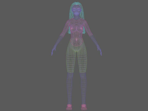 Young beautiful woman V29103 3D Model