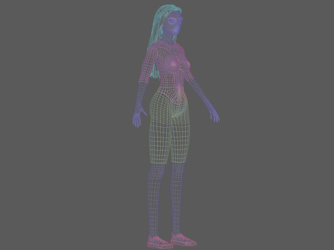 Young beautiful woman V29103 3D Model