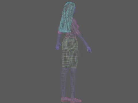 Young beautiful woman V29103 3D Model