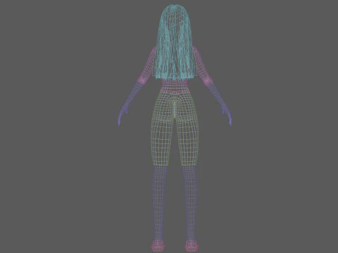 Young beautiful woman V29103 3D Model