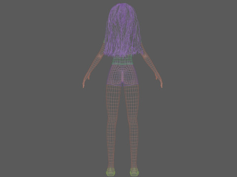 Young blond woman V30847 3D Model