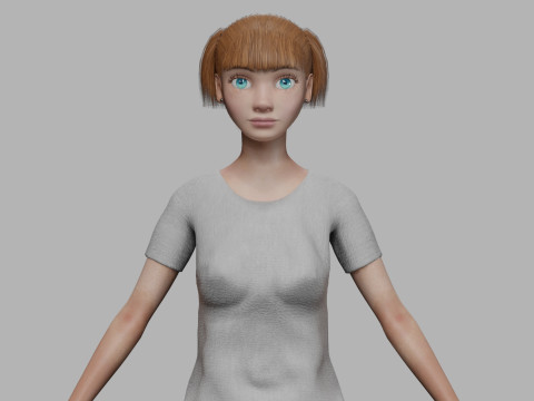 Young cool woman V20297 3D Model