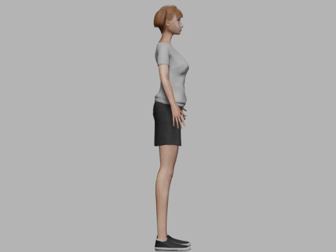 Young cool woman V20297 3D Model